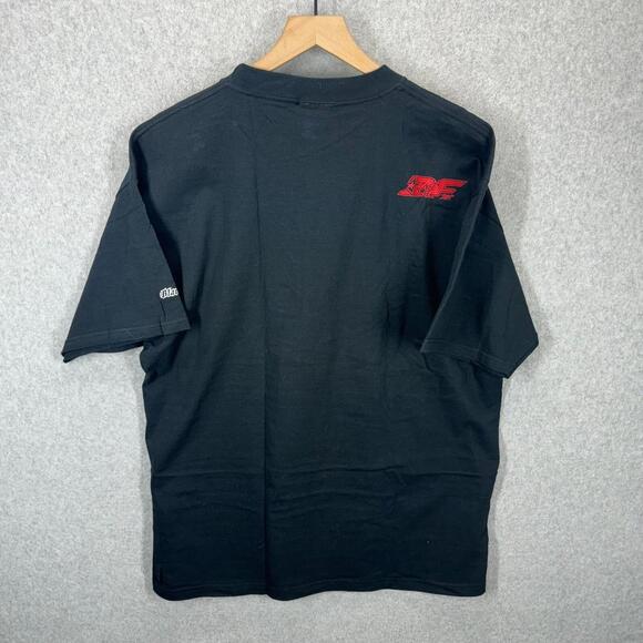 Vintage Black Flys Single Stitch Shirt XL Snowboard Skate Jnco Kiwkear Rave 90s - Picture 9 of 13